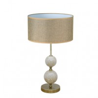 Distribuidor - Lâmpadas Diversas | Sobre Mesas Decoração | SOBREMESA SALARIA 1XE27 CUERO PANTALLA MARRON 35D Ref: 195171014
